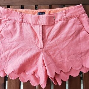 J. Crew Factory Scalloped 4 Inch Shorts